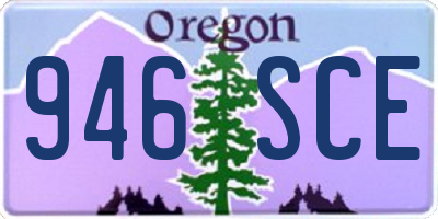 OR license plate 946SCE