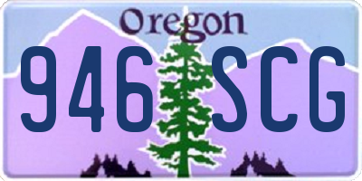 OR license plate 946SCG