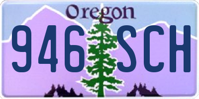 OR license plate 946SCH