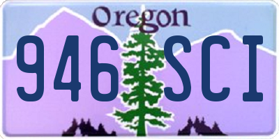 OR license plate 946SCI