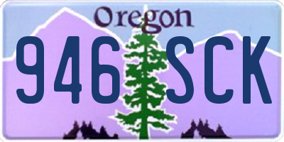 OR license plate 946SCK