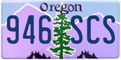 OR license plate 946SCS