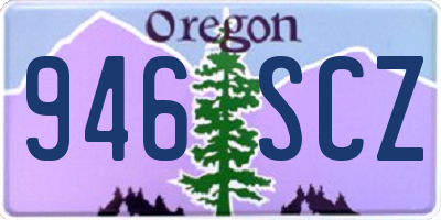 OR license plate 946SCZ