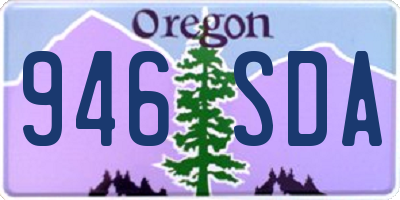 OR license plate 946SDA