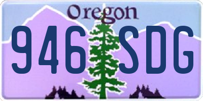 OR license plate 946SDG