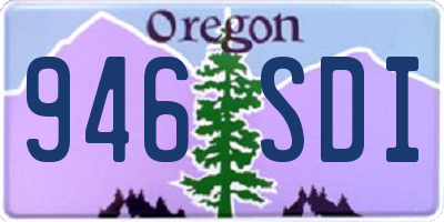 OR license plate 946SDI