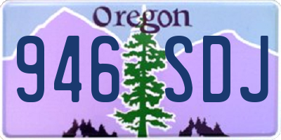 OR license plate 946SDJ