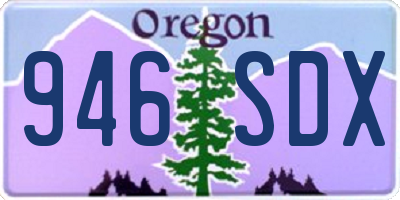 OR license plate 946SDX