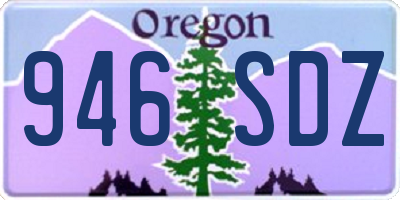 OR license plate 946SDZ