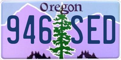 OR license plate 946SED