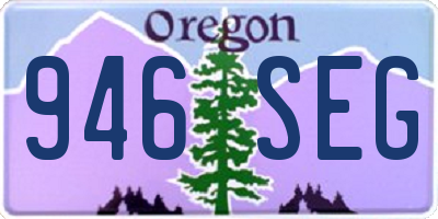 OR license plate 946SEG