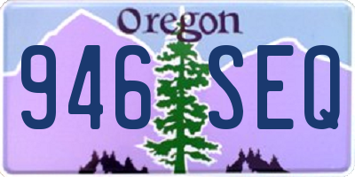 OR license plate 946SEQ