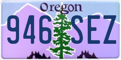 OR license plate 946SEZ