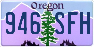 OR license plate 946SFH