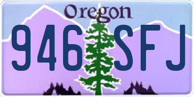 OR license plate 946SFJ