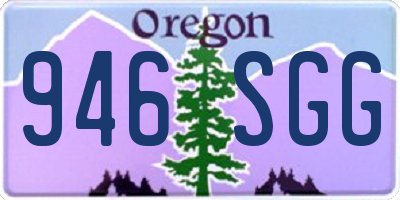 OR license plate 946SGG