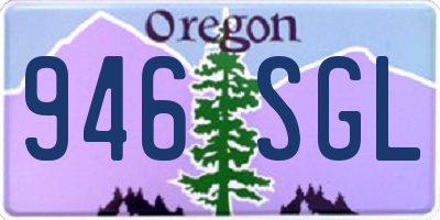 OR license plate 946SGL