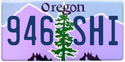 OR license plate 946SHI