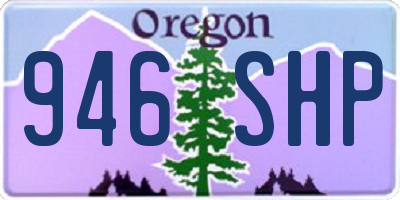 OR license plate 946SHP