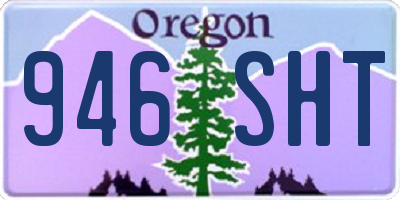 OR license plate 946SHT
