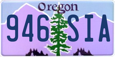 OR license plate 946SIA