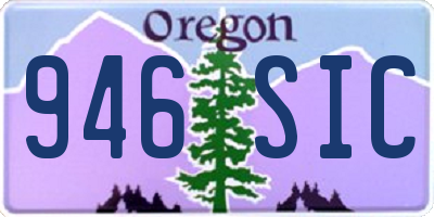OR license plate 946SIC