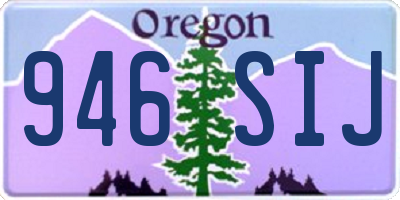OR license plate 946SIJ