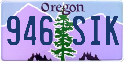 OR license plate 946SIK