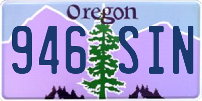 OR license plate 946SIN