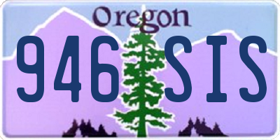 OR license plate 946SIS