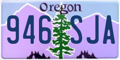 OR license plate 946SJA