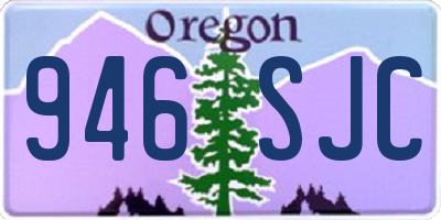 OR license plate 946SJC