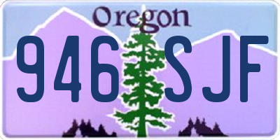 OR license plate 946SJF