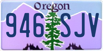 OR license plate 946SJV