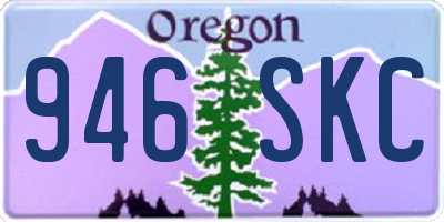 OR license plate 946SKC