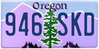 OR license plate 946SKD