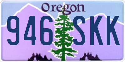 OR license plate 946SKK