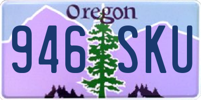 OR license plate 946SKU