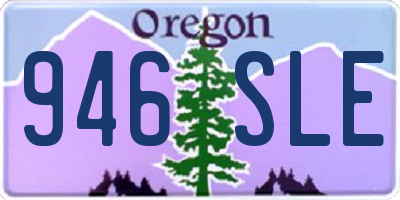 OR license plate 946SLE