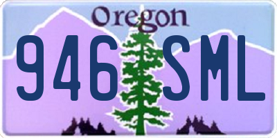 OR license plate 946SML