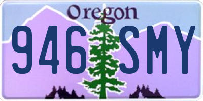 OR license plate 946SMY