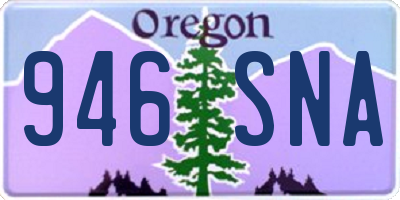 OR license plate 946SNA