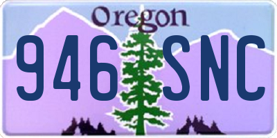OR license plate 946SNC