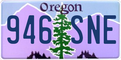 OR license plate 946SNE
