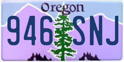 OR license plate 946SNJ