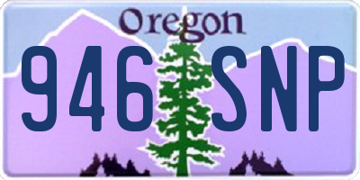 OR license plate 946SNP