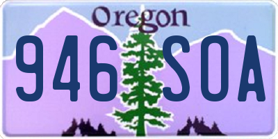 OR license plate 946SOA