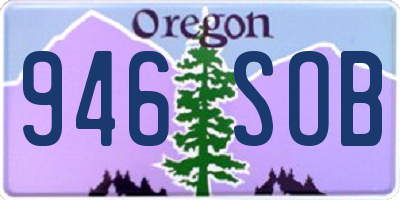 OR license plate 946SOB