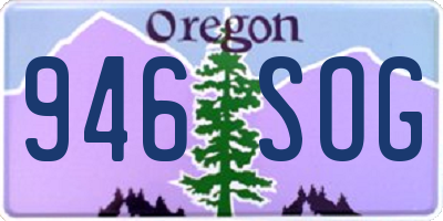 OR license plate 946SOG