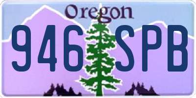 OR license plate 946SPB